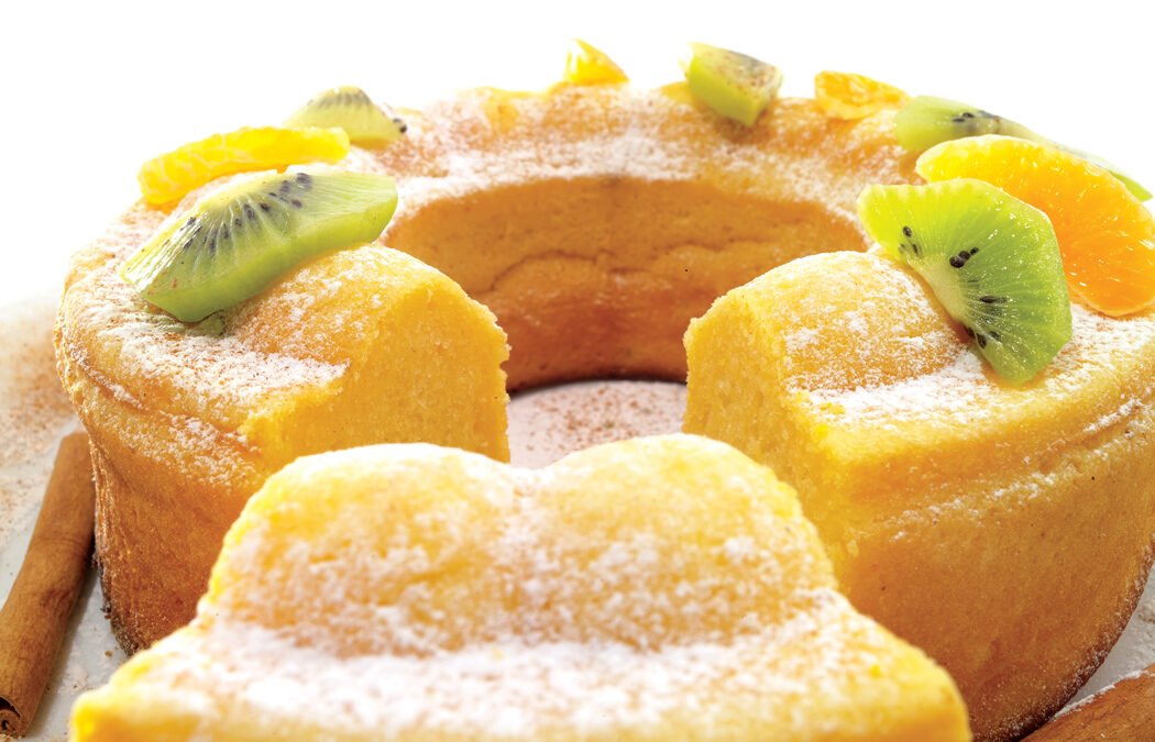 Corn flour kugloff with yoghurt