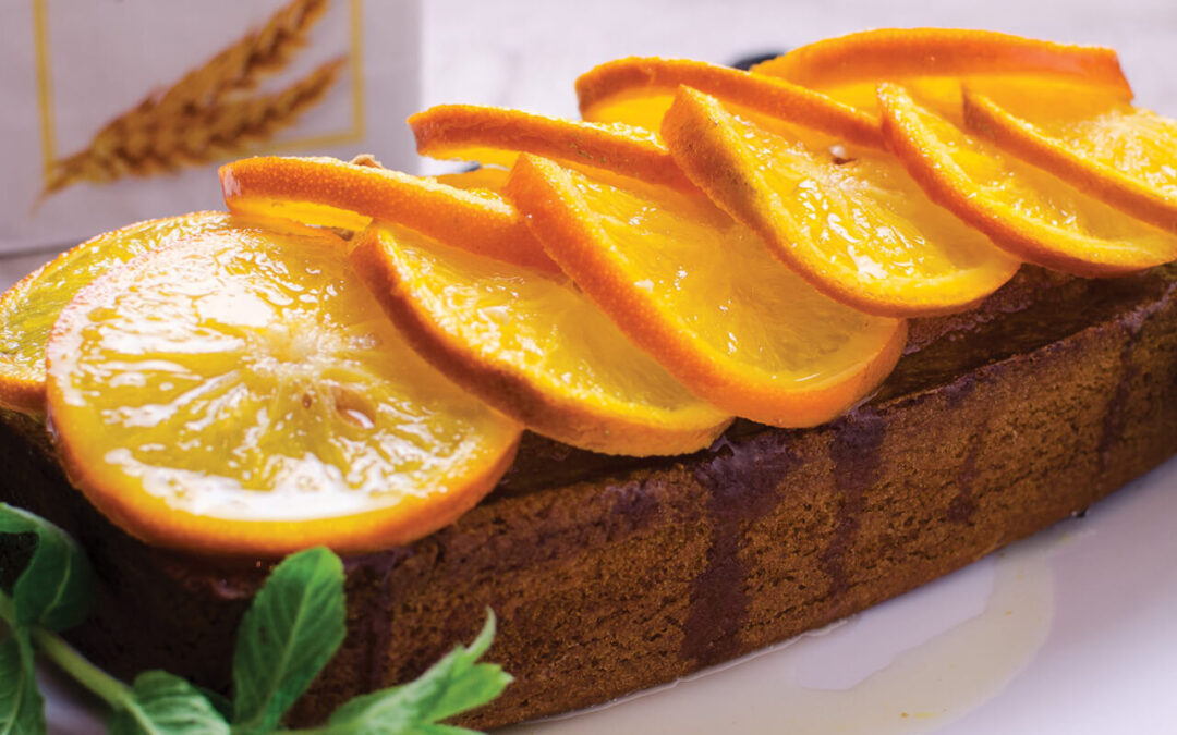 Vanilla and orange  cake