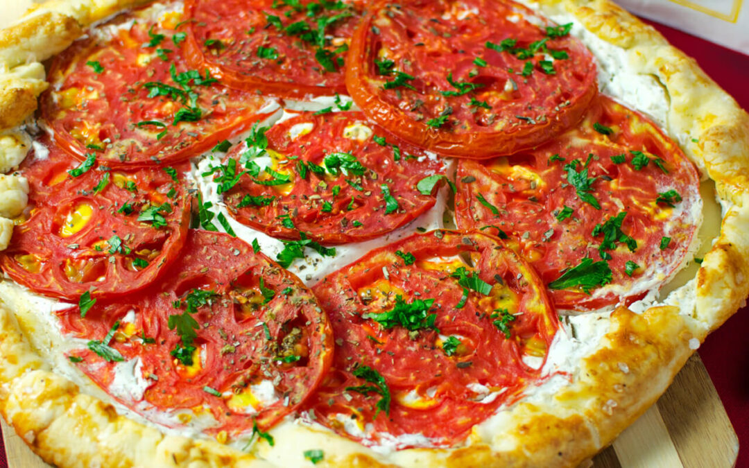 TOMATO AND SOUR CREAM GALETTE